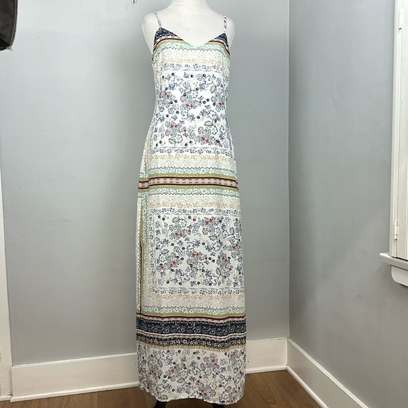 Skies are Blue Printed Slip Dress Sz S - Picture 6 of 13